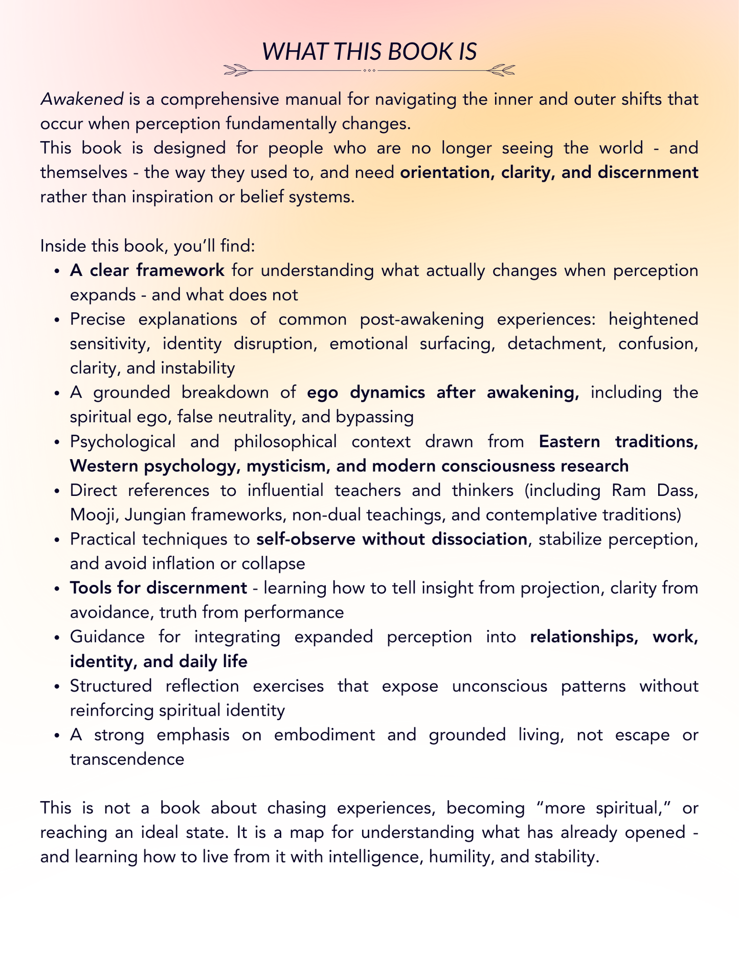 Awakened - A Practical Manual For the Newly Conscious