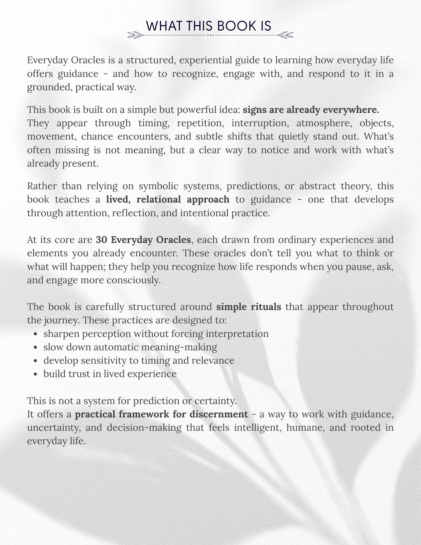 Everyday Oracles - A Guide to Seeing in the Ordinary