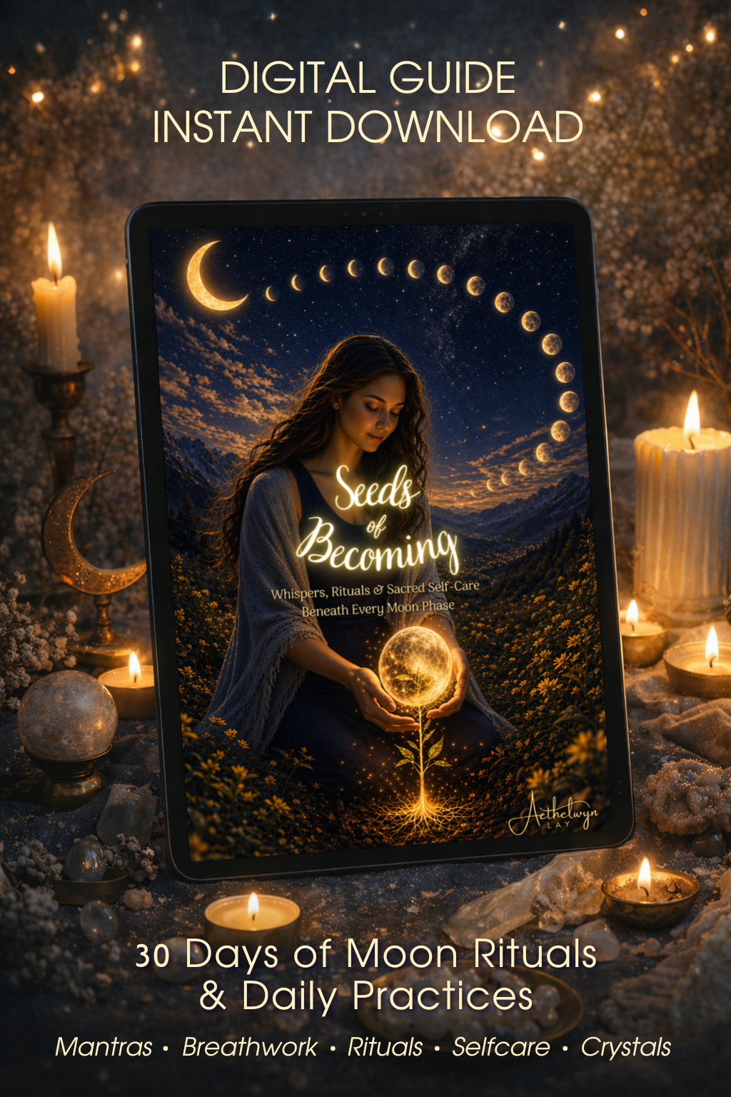 Seeds of Becoming - Whispers, Rituals & Sacred Self-Care Beneath Every Moon Phase