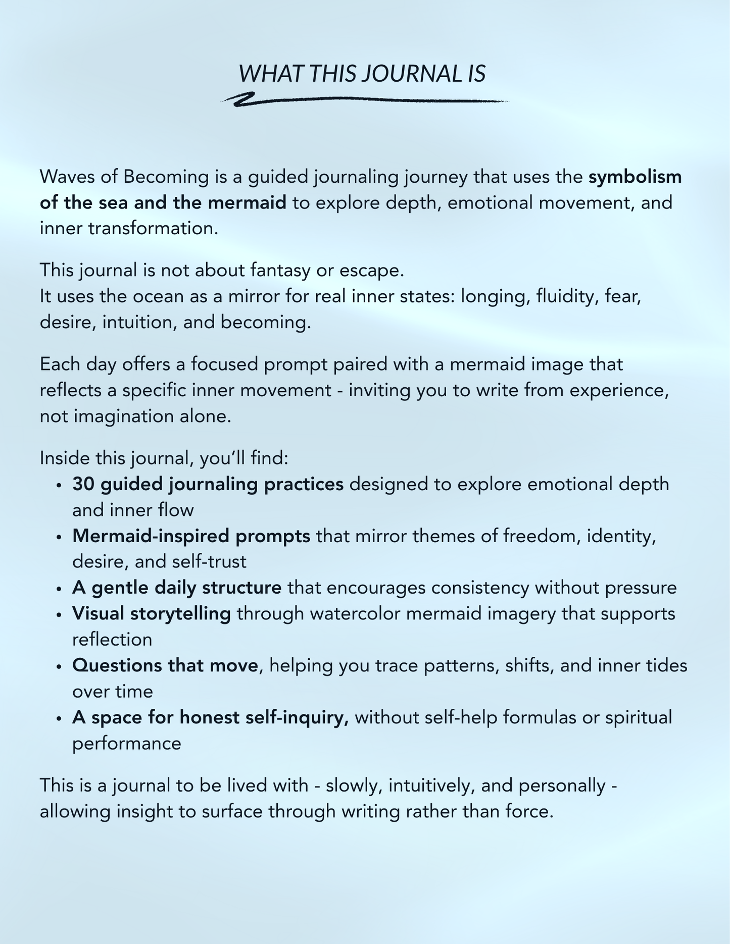 Waves of Becoming - A 30-Day Journey into Depth, Flow & Self-Discovery